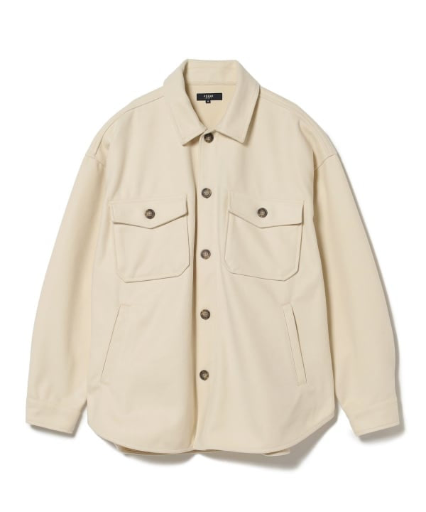 BEAMS HEART
Knit Melton CPO Shirt Jacket