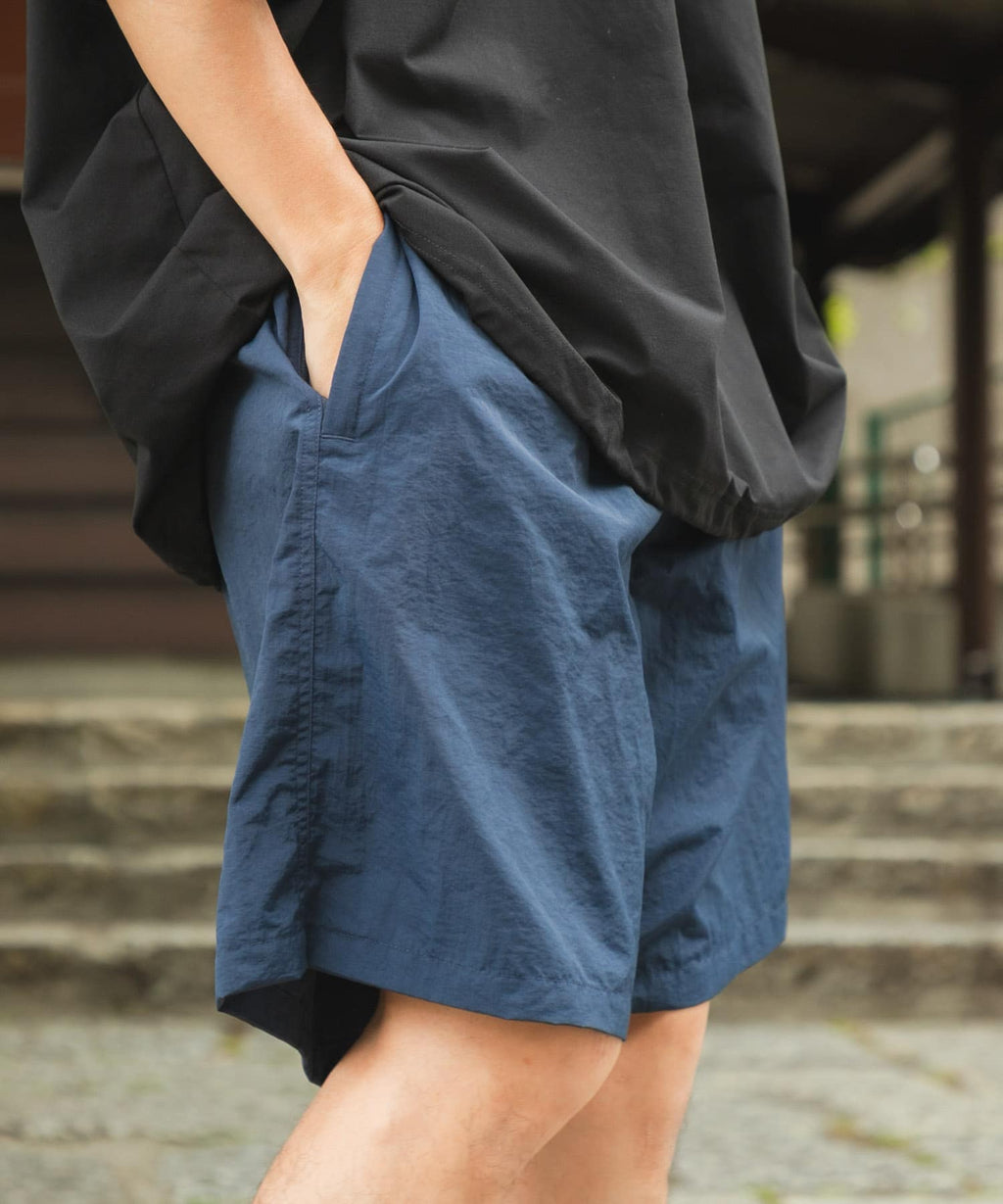 Wide Dad　GRAPHIC SHORTS WITH HATCH