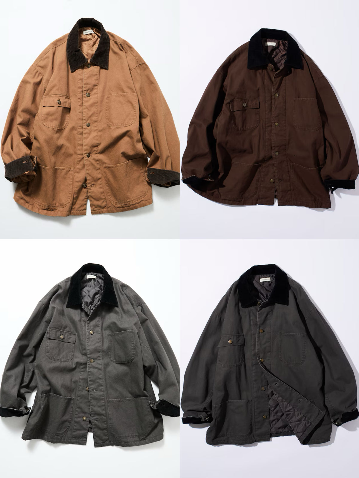 FREAK‘S STORE
Oversized Corduroy Duck Coverall Jacket [Limited products]