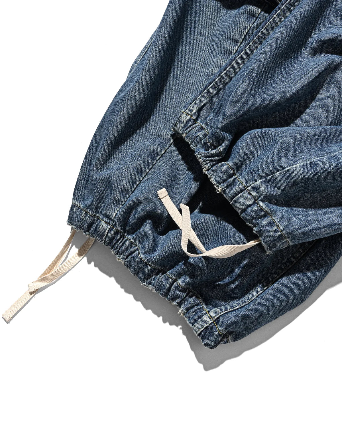 CLESSTE
VINTAGE DYED SELVEDGE DENIM CITY MEGA POCKET BALLOON CARGO PANTS