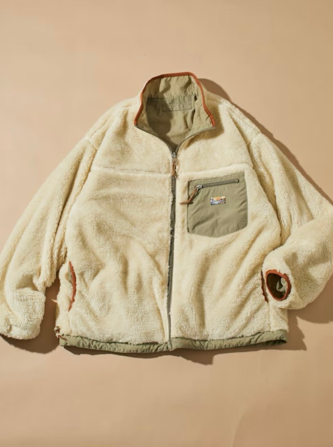 FREAK'S STORE
Relaxed fit reversible nylon fleece Jacket with a single logo