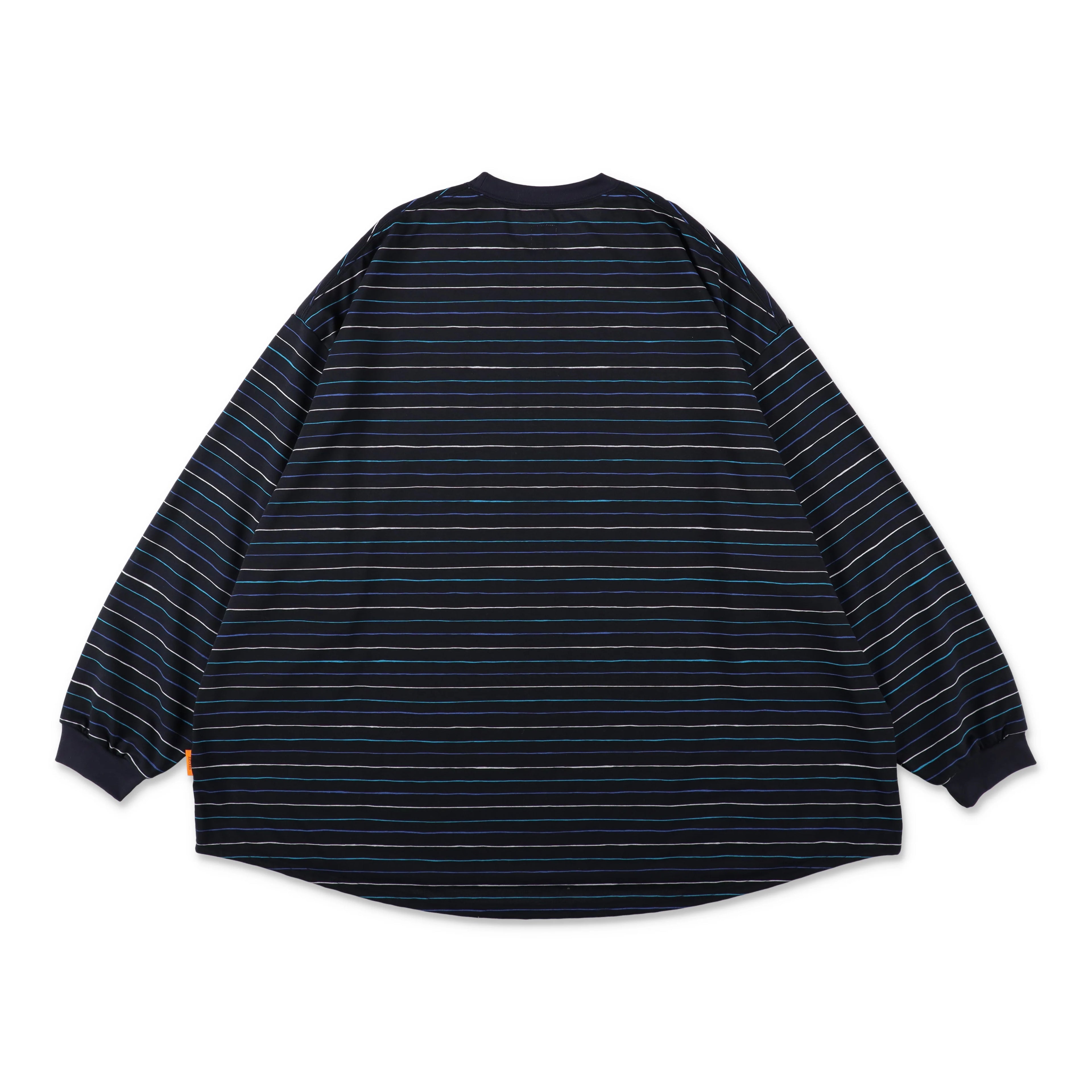 SEE SEE X EYE_C SUPER BIG BORDER LS TEE【NAVY】