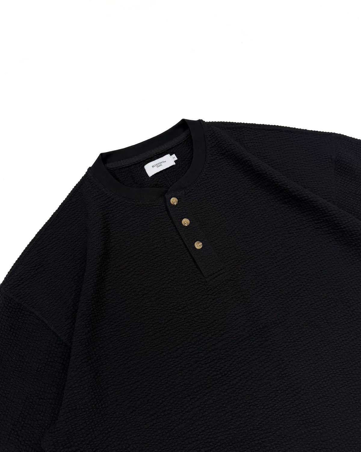 BONBON BLUETOWNTOKYO Sheer Soccer Henley Neck T
