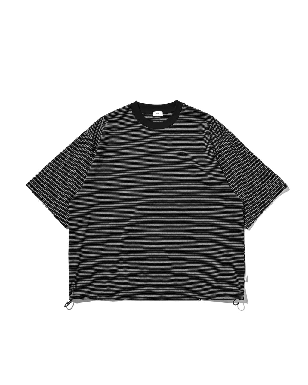 CLESSTE MICRO STRIPE S/S T-SHIRT WITH DRAWSTRINGS