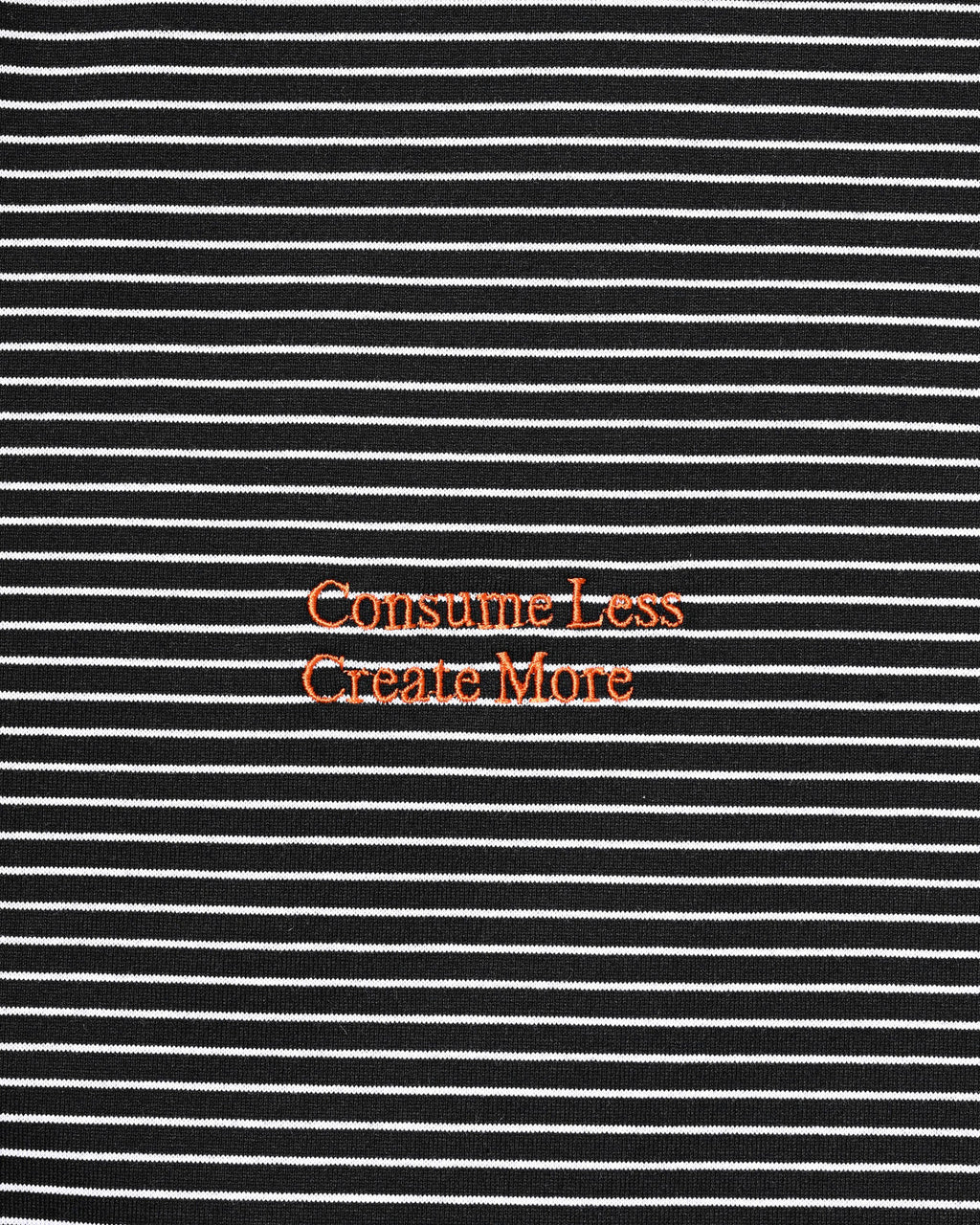 CLESSTE
"C×CONCEPT" STRIPED S/S T-SHIRT WITH DRAWSTRINGS