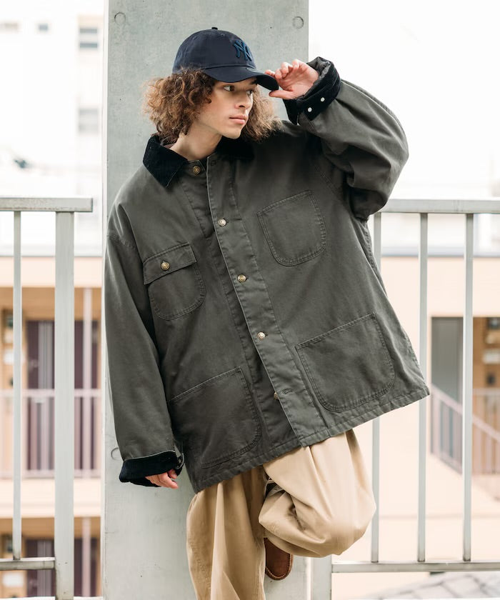 FREAK‘S STORE
Oversized Corduroy Duck Coverall Jacket [Limited products]