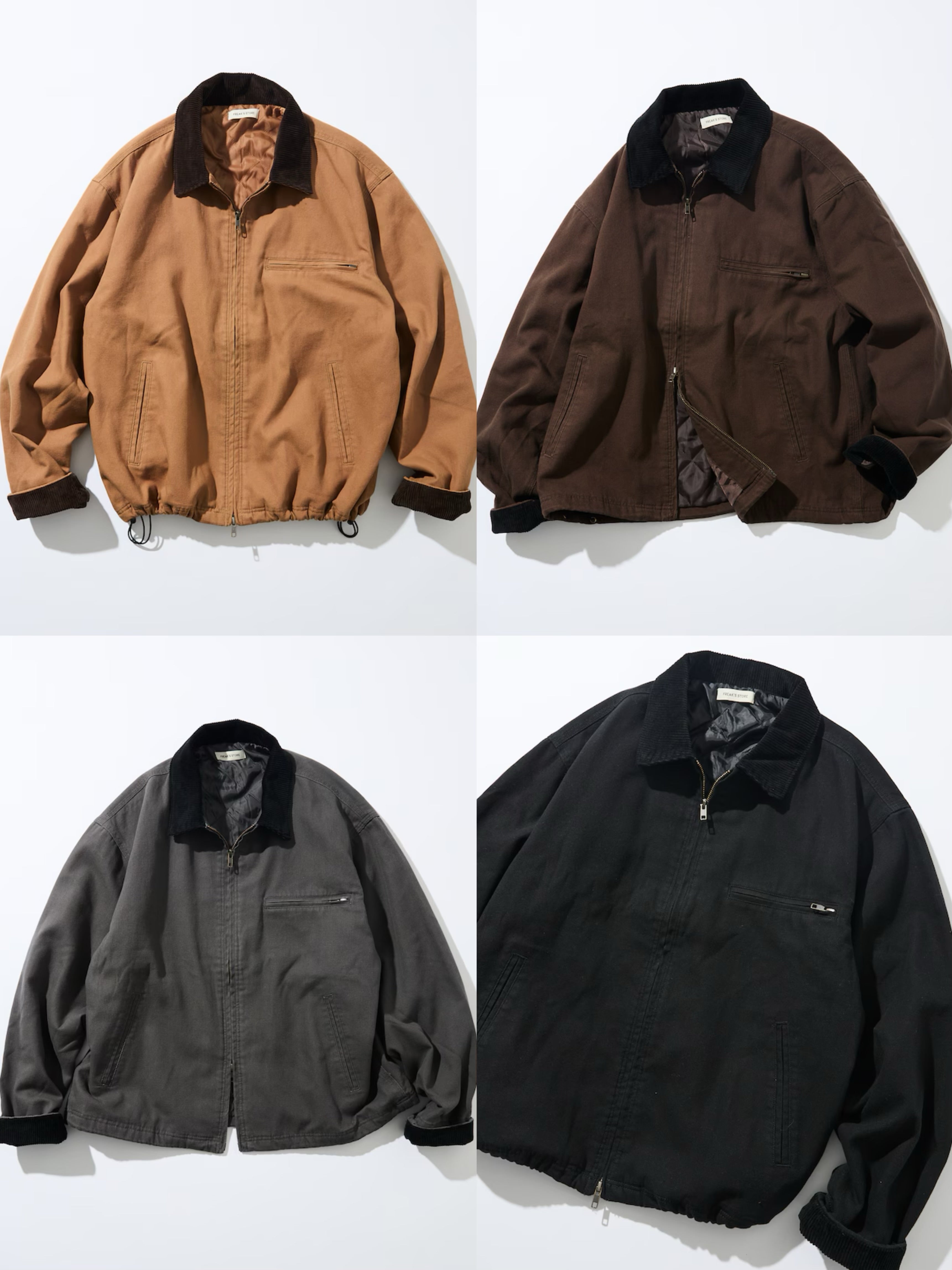 FREAK‘S STORE
Oversized Corduroy Duck Blouson (Limited products)