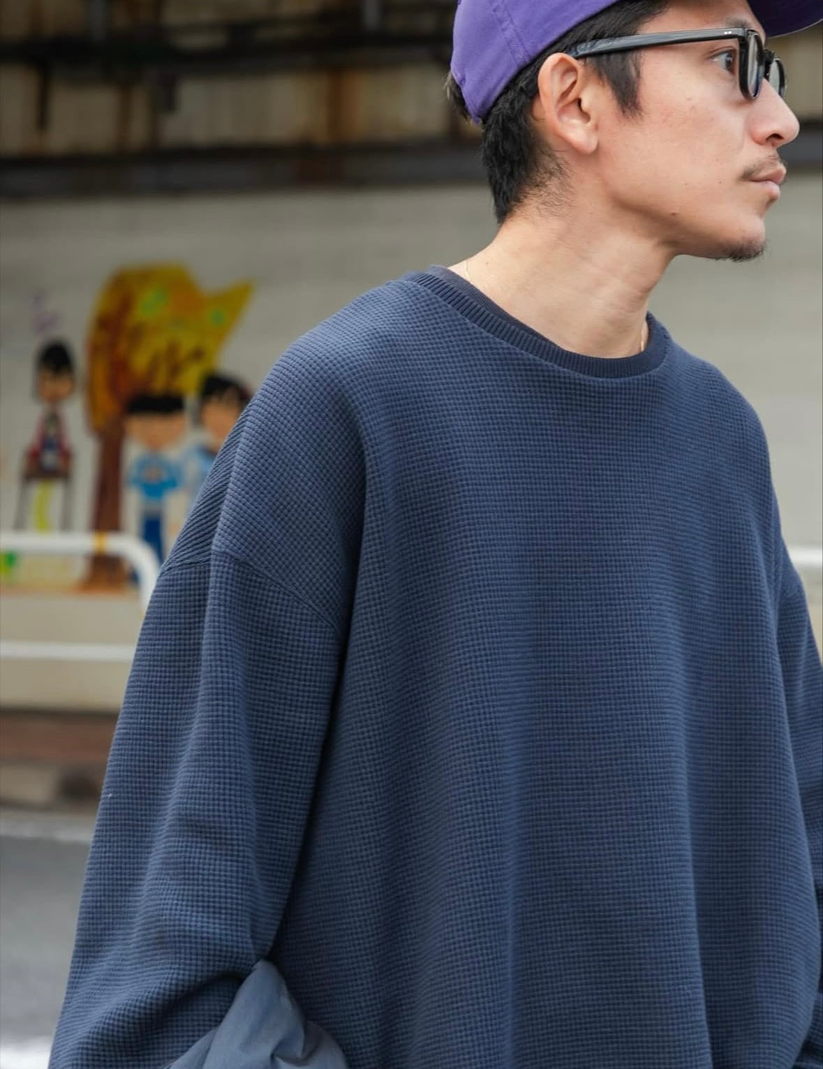 「UR TECH」 Wide Dad TECH CREW PULLOVER