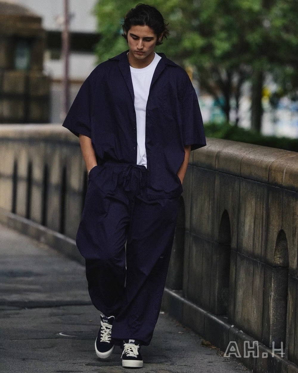 FamilyMart x 長谷川昭雄  Loose-fit pants