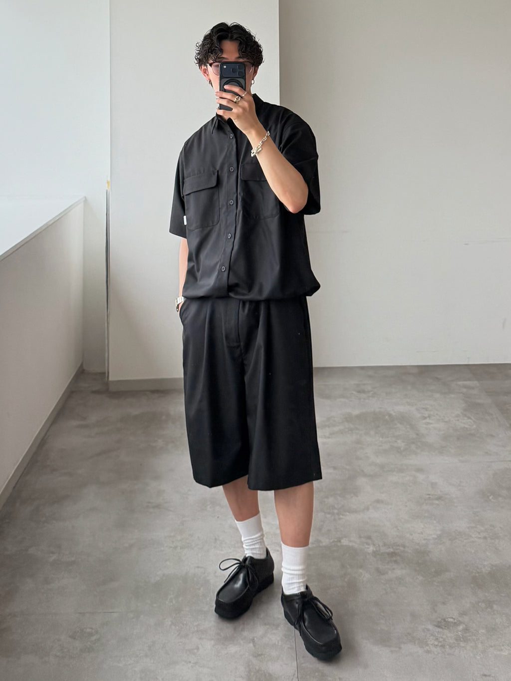 WETTEMPT
FUNCTIONAL 1 TUCK HALF SLACKS