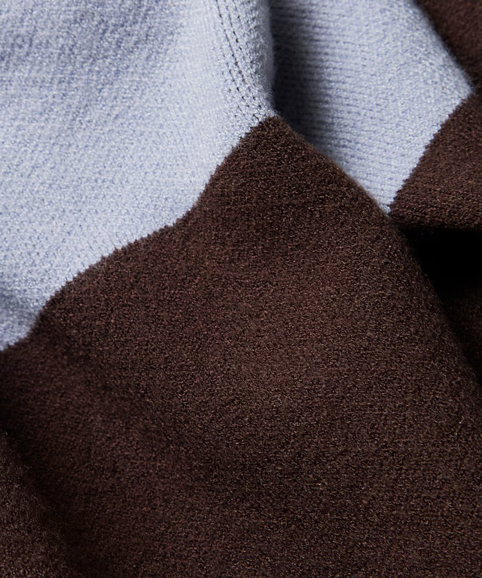 FREAK‘S STORE
Big silhouette striped Knit rugby shirt