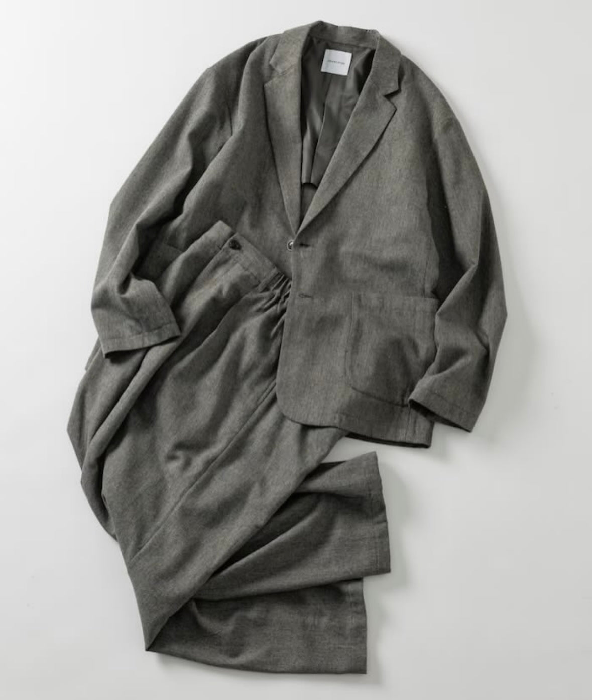 FREAK'S STORE
Relaxed Fit Woolly Jacket and Pants Setup Tailored jacket