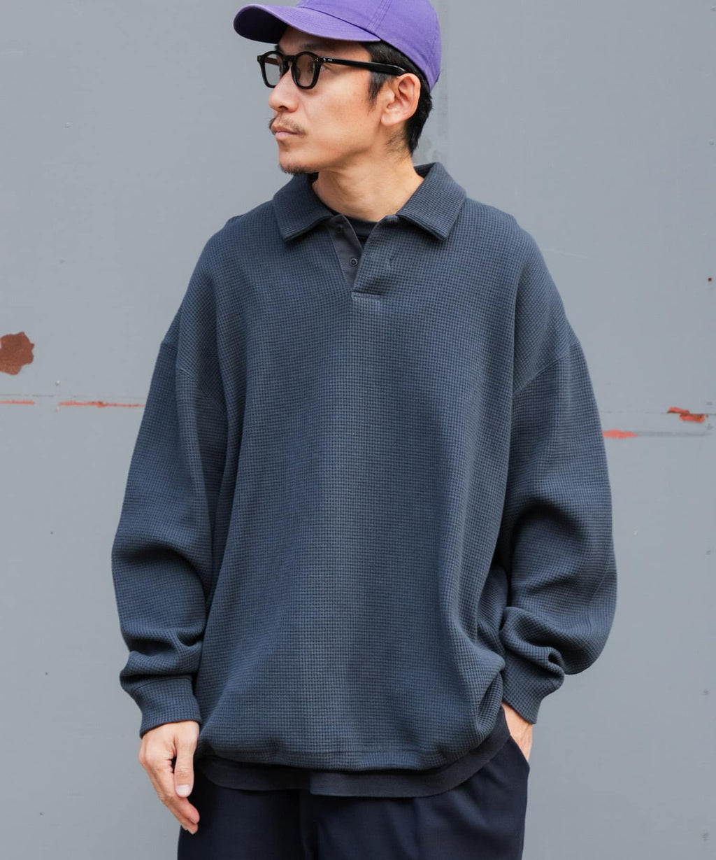 『UR TECH』Wide DAD TECH POLO PULLOVER