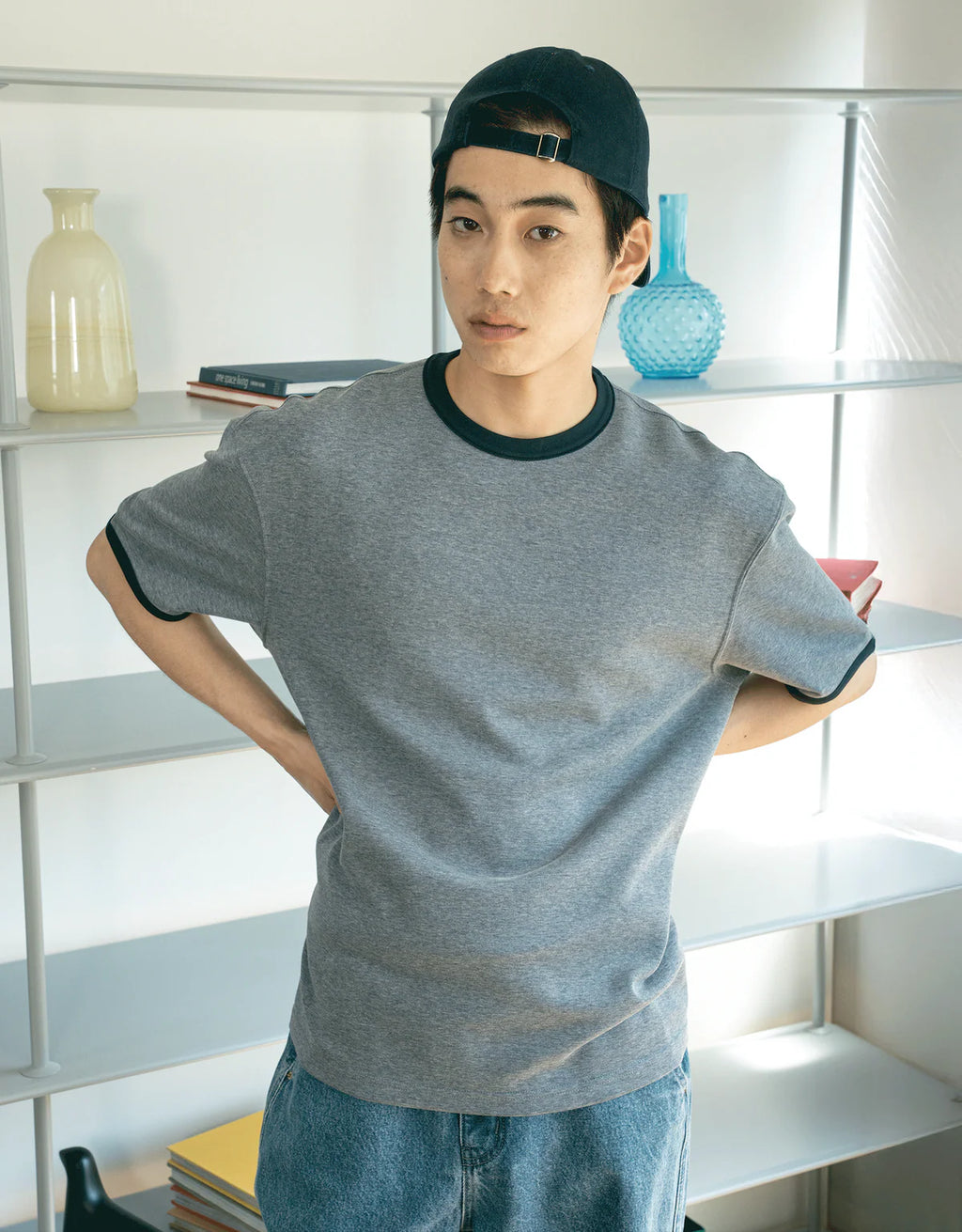 BONBON BLUETOWNTOKOY
Loose-fit ringer T-shirt