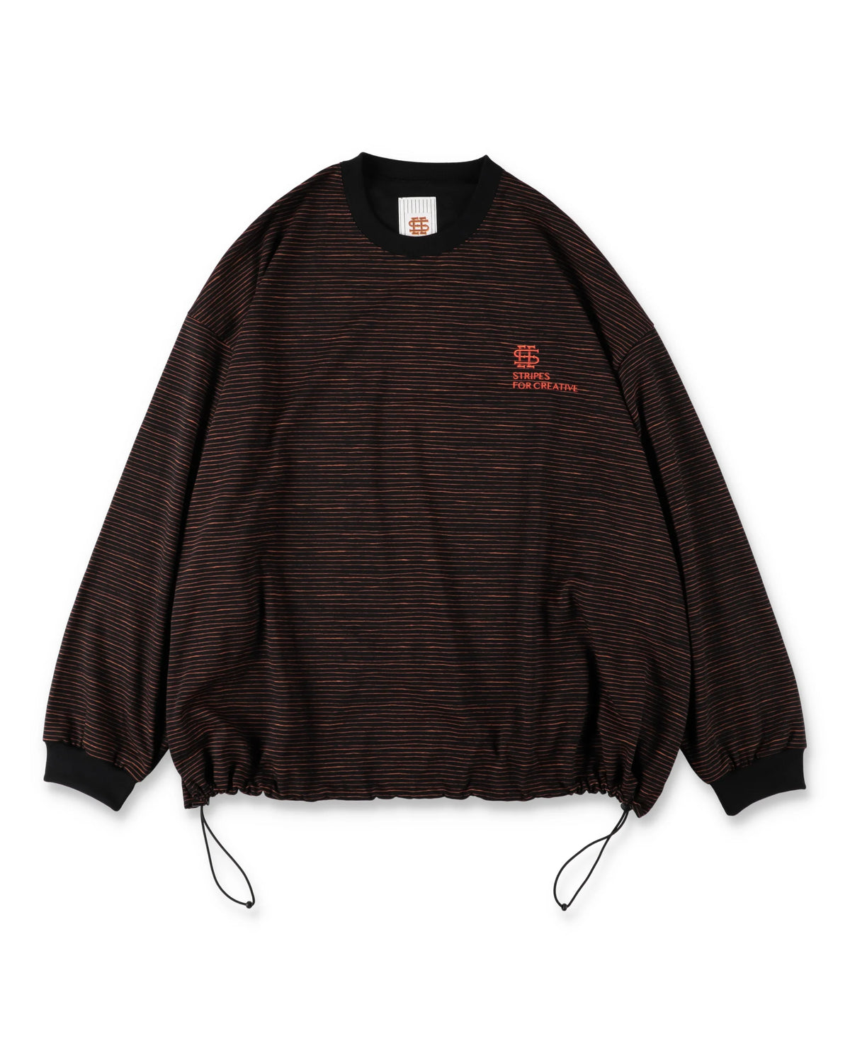 SEE SEE x S.F.C Super Big LS Border Tech Tee W Drawstrings