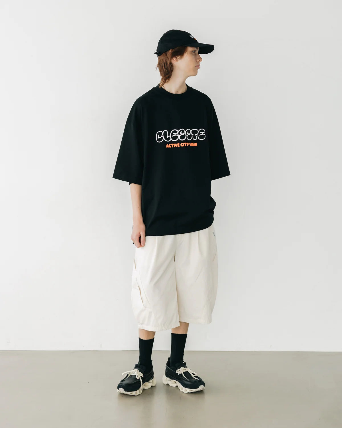 CLESSTE BUBBLE LOGO PRINT MASSIVE T-SHIRT WITH DRAWSTRINGS