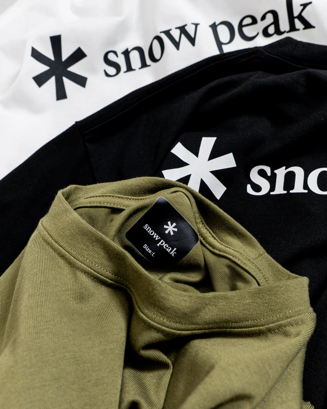 snow peak New Standard Back Printed Logo T-Shirt