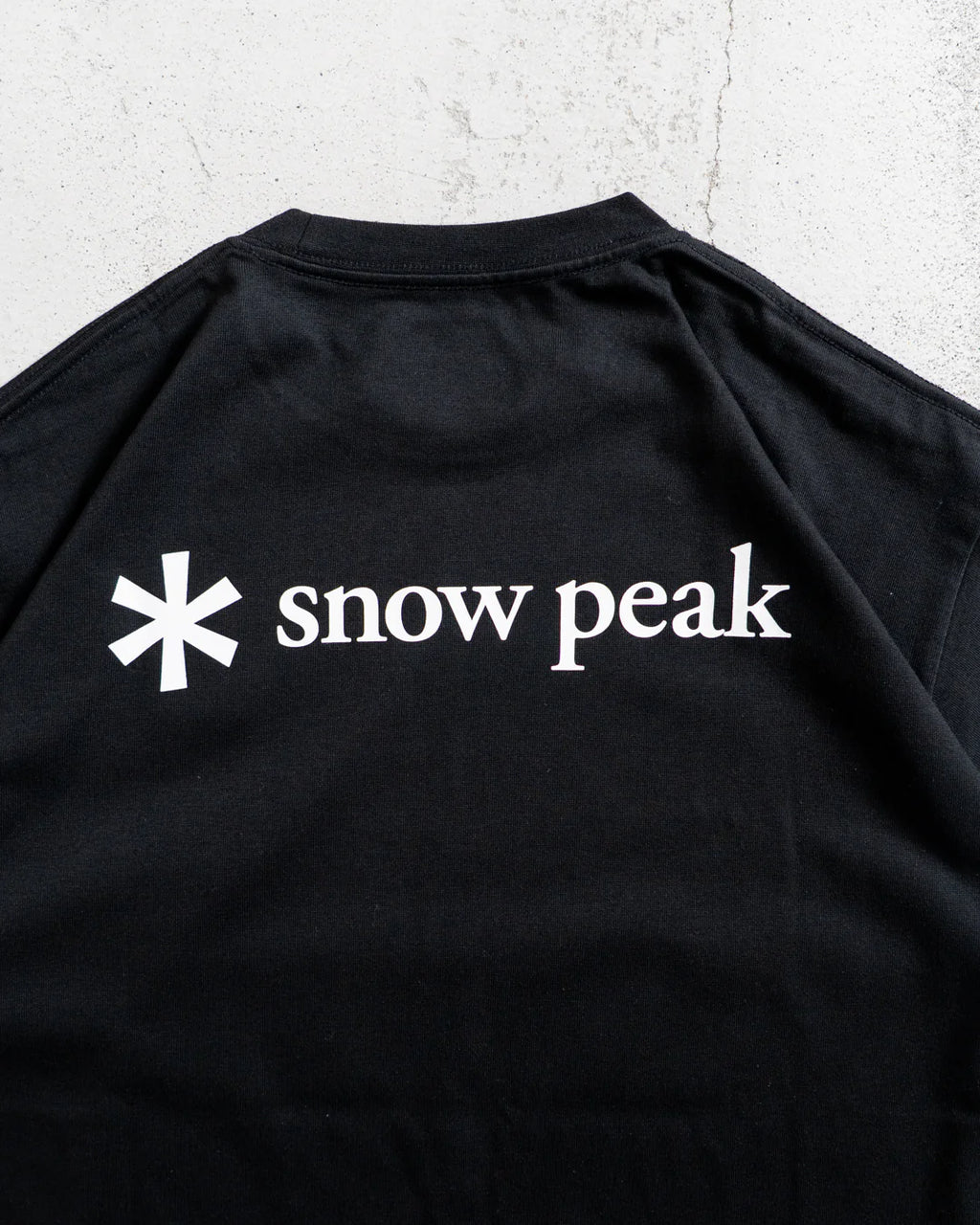 snow peak New Standard Back Printed Logo T-Shirt