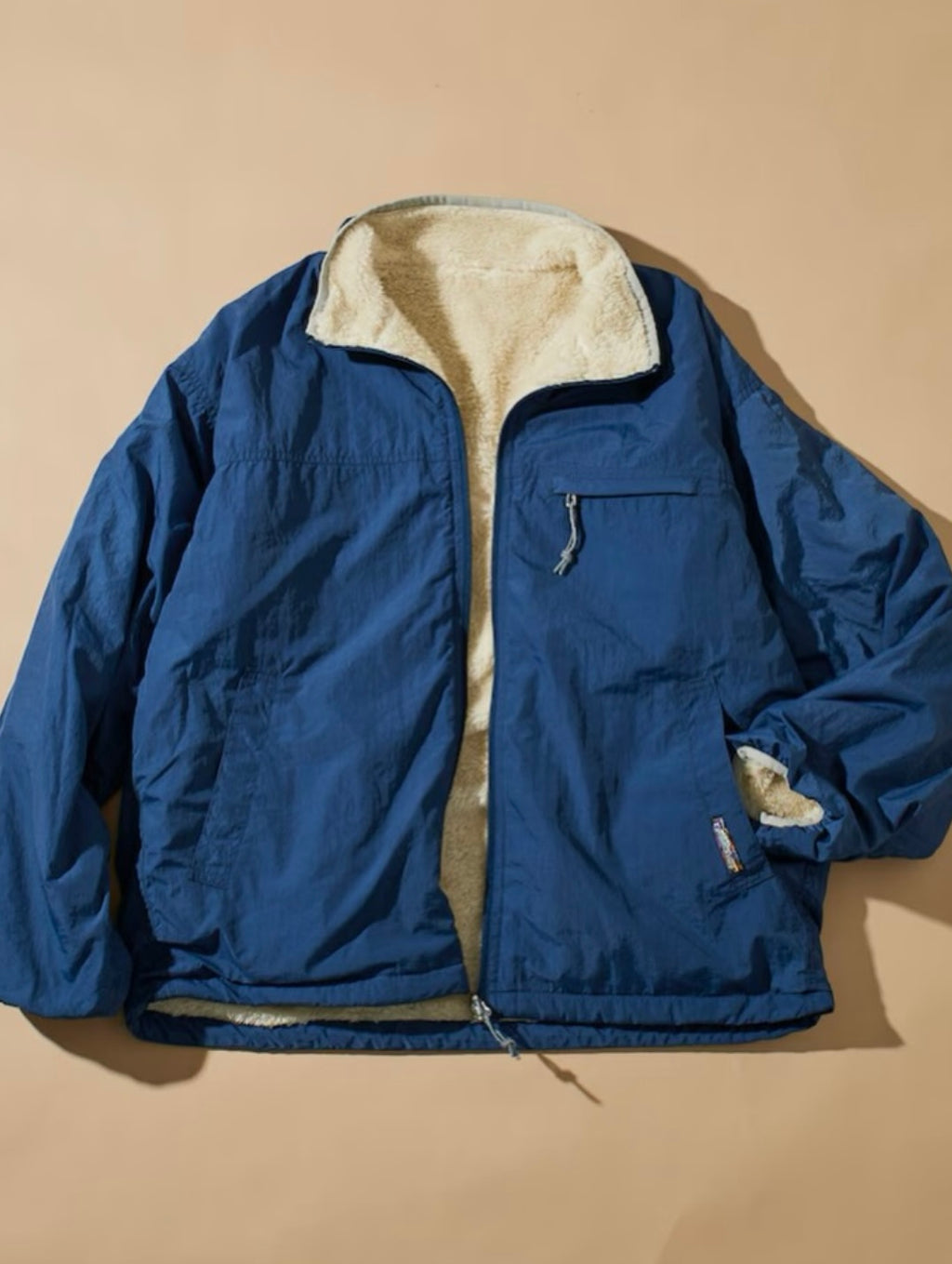 FREAK'S STORE
Relaxed fit reversible nylon fleece Jacket with a single logo