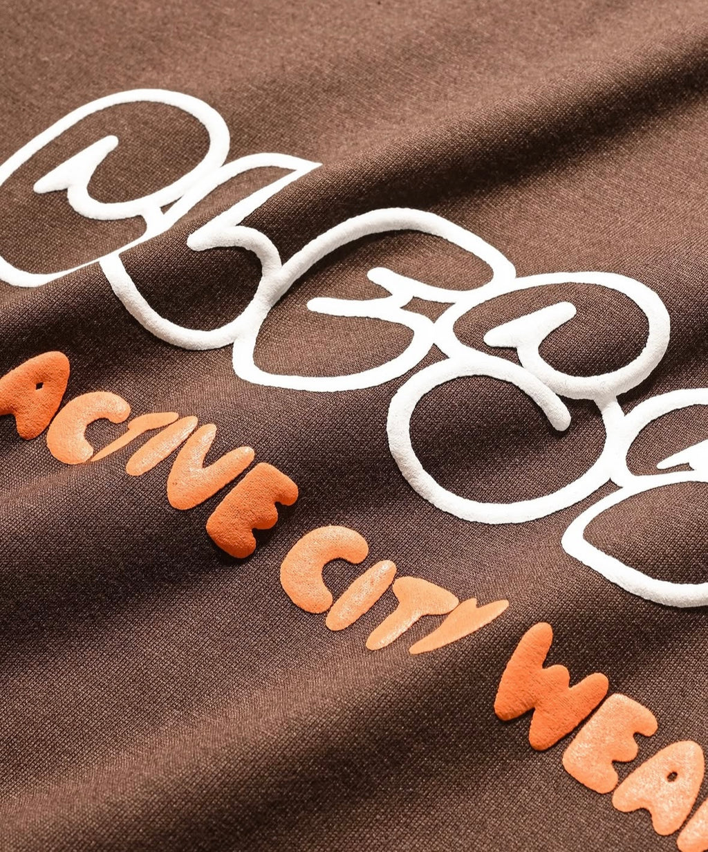 CLESSTE BUBBLE LOGO PRINT MASSIVE T-SHIRT WITH DRAWSTRINGS