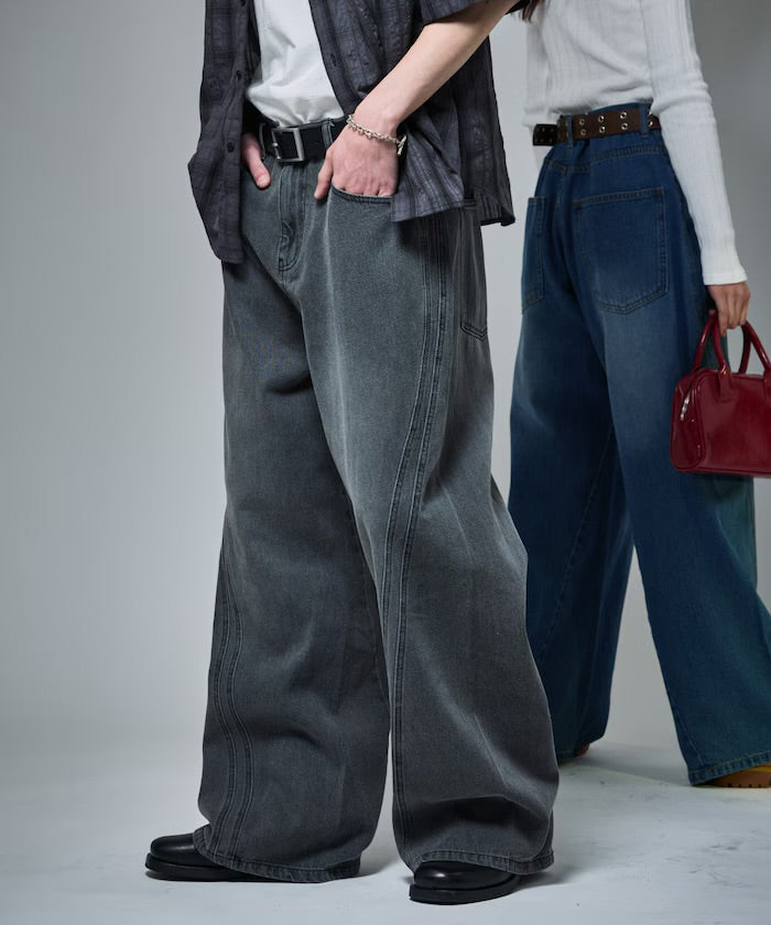 FREAK'S STORE
MR HEARTS
VINTAGE WASH CURVE LINE DENIM [限定展開]