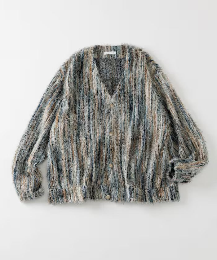 FREAK'S STORE
Relaxed Fit Knit Multi-Striped Cardigan
