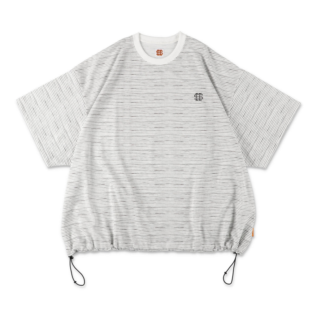 SEE SEE SUPER BIG BORDER SS W/DRAWSTRINGS TEE