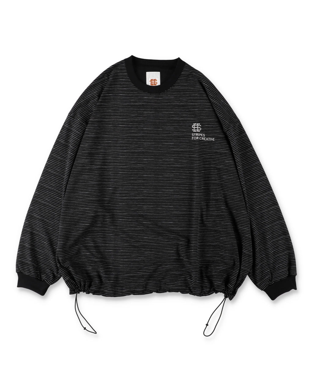 SEE SEE x S.F.C Super Big LS Border Tech Tee W Drawstrings