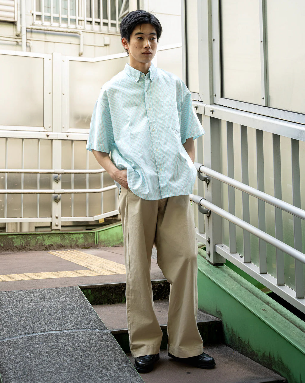 BONBON BLUETOWN TOKOY Ox Stripe Shirt