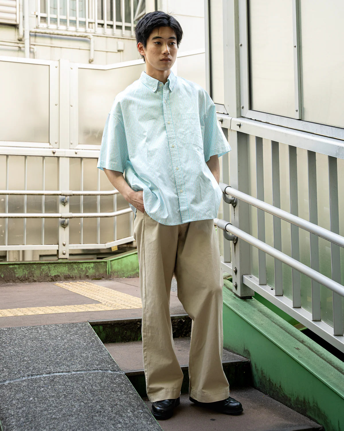 BONBON BLUETOWN TOKOY Ox Stripe Shirt