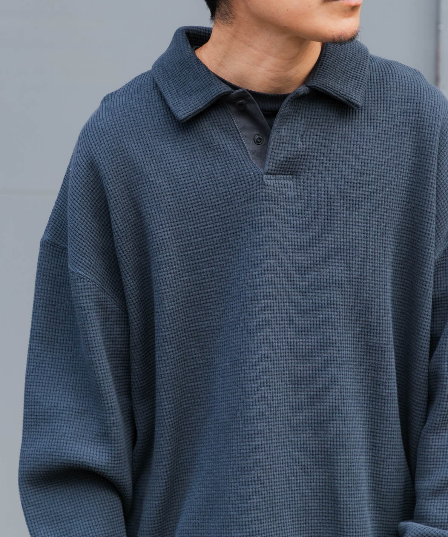 『UR TECH』Wide DAD TECH POLO PULLOVER