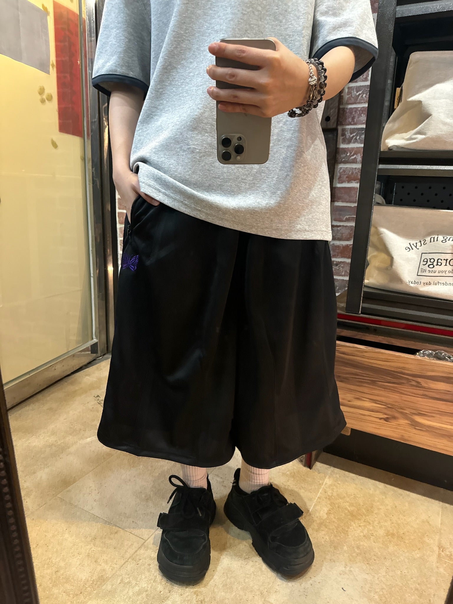 Needles 26ss
別注 Track Short - Poly Smooth