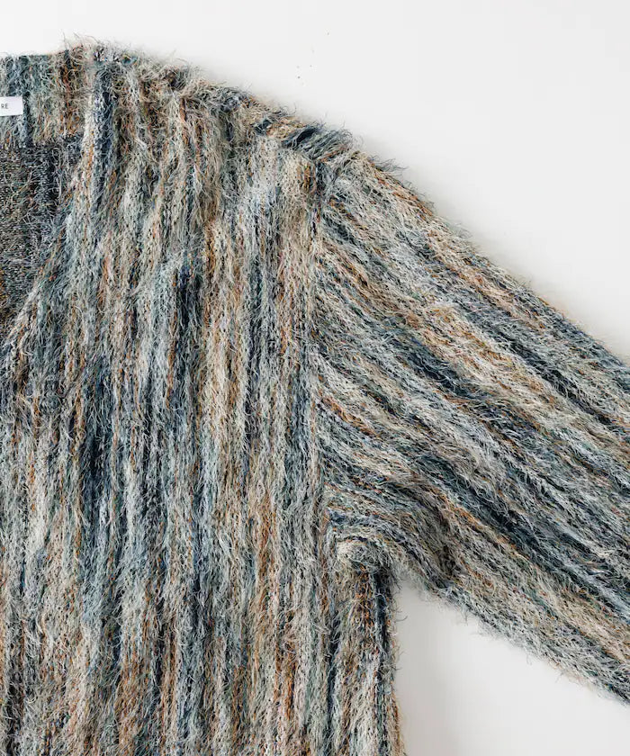 FREAK'S STORE
Relaxed Fit Knit Multi-Striped Cardigan