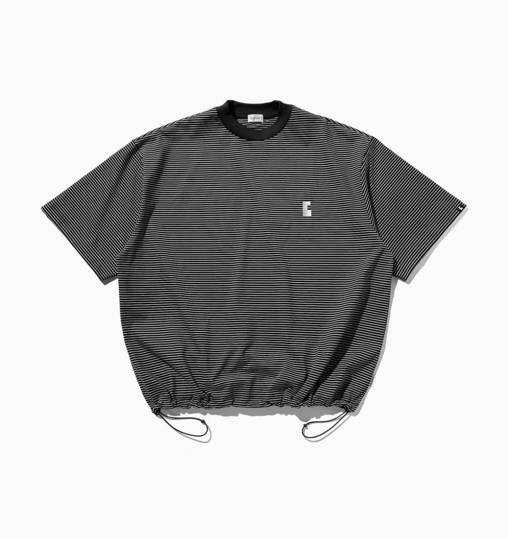 CLESSTE
”C“STRIPED MASSIVE T-SHIRT WITH DRAWSTRINGS