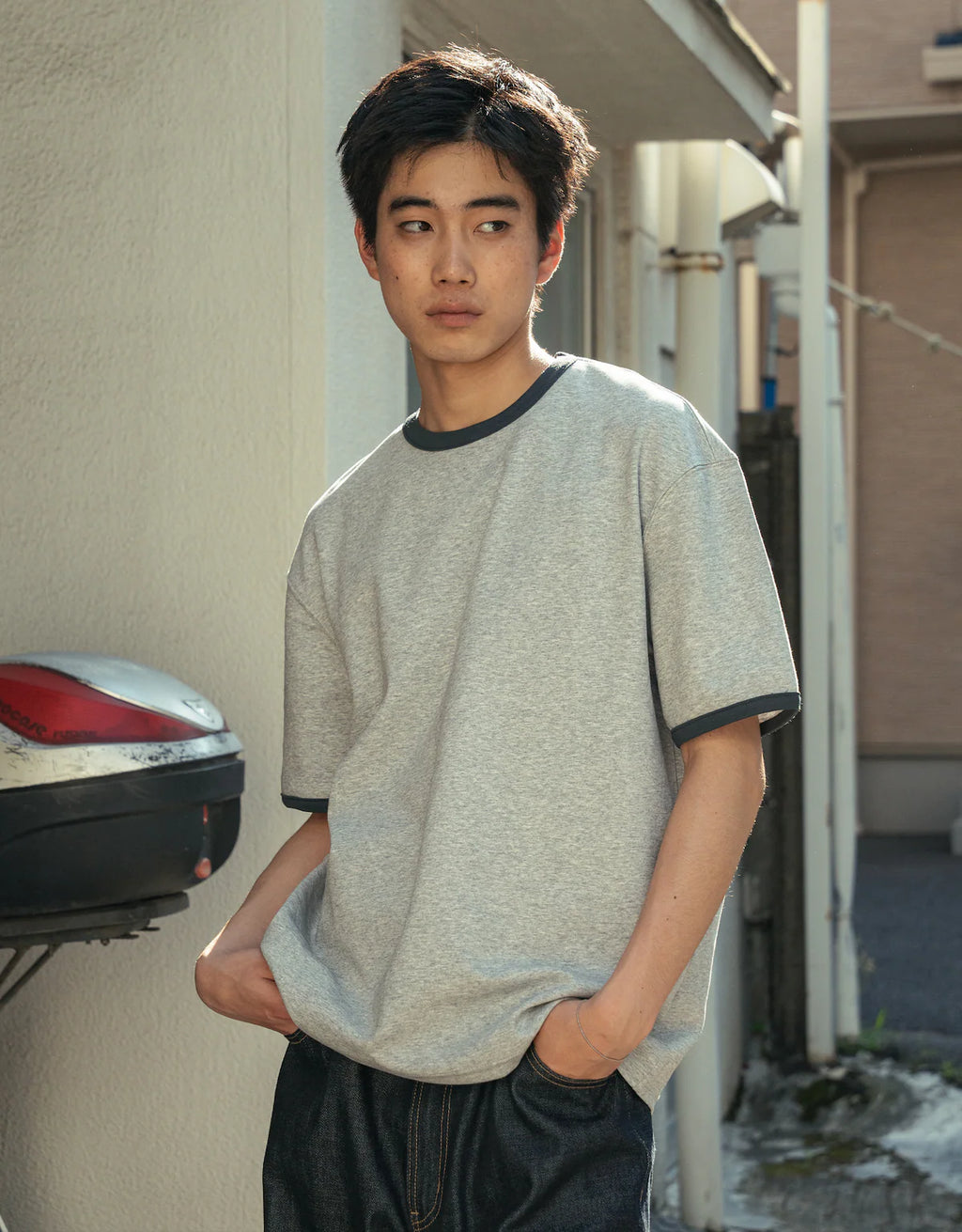 BONBON BLUETOWNTOKOY
Loose-fit ringer T-shirt
