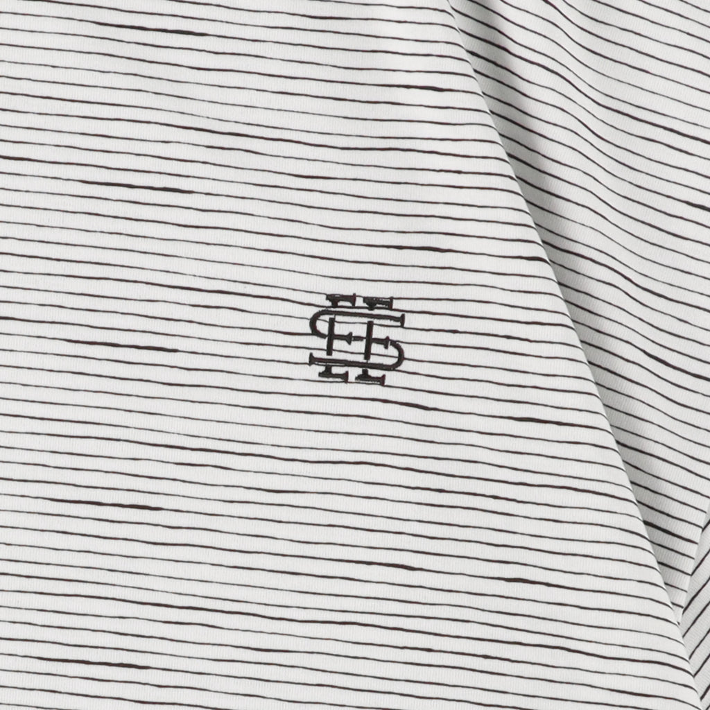 SEE SEE SUPER BIG BORDER SS W/DRAWSTRINGS TEE