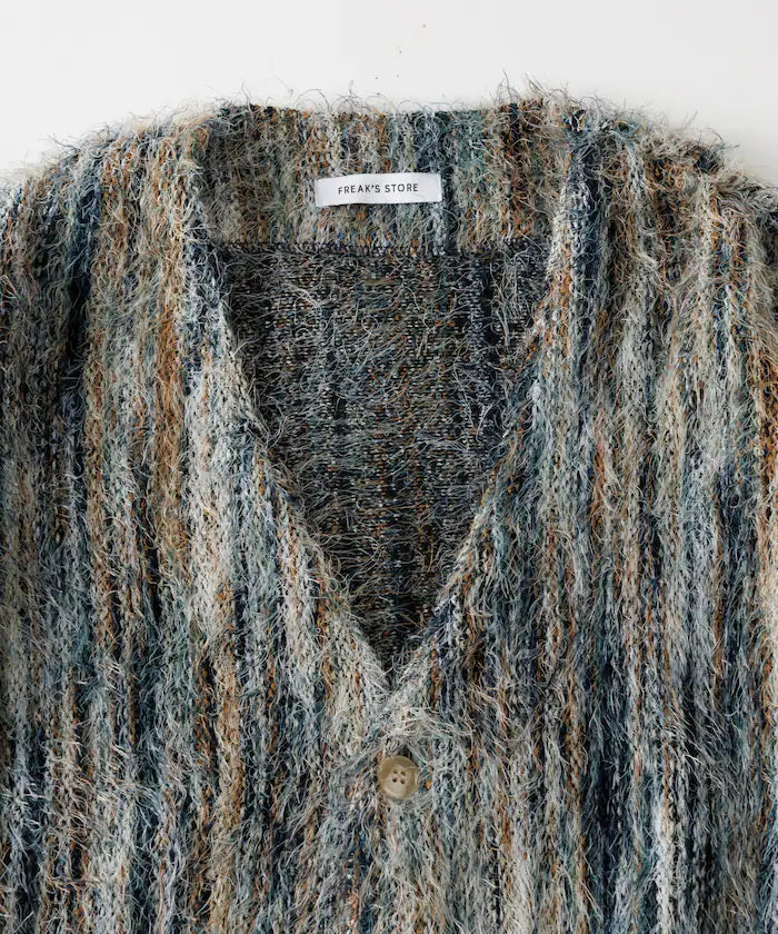 FREAK'S STORE
Relaxed Fit Knit Multi-Striped Cardigan