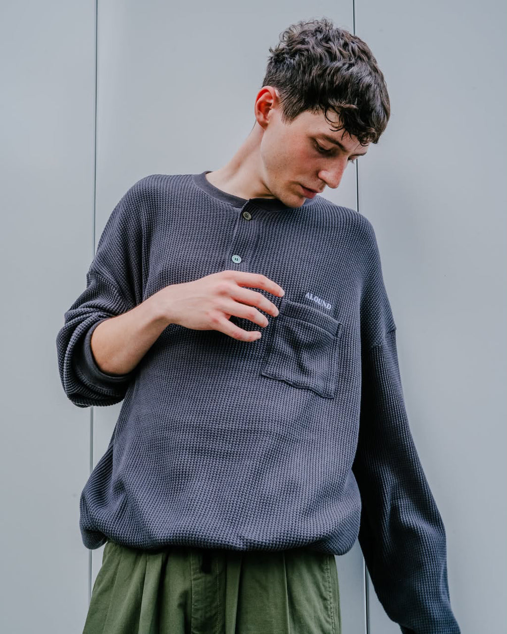 ⚫︎ ALOUND WAFFLE HENLEY