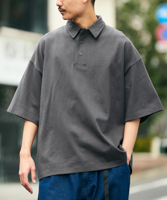 FREAK'S STORE
9oz Heavyweight Big Silhouette Heavyweight Polo Shirt/Oversized Polo