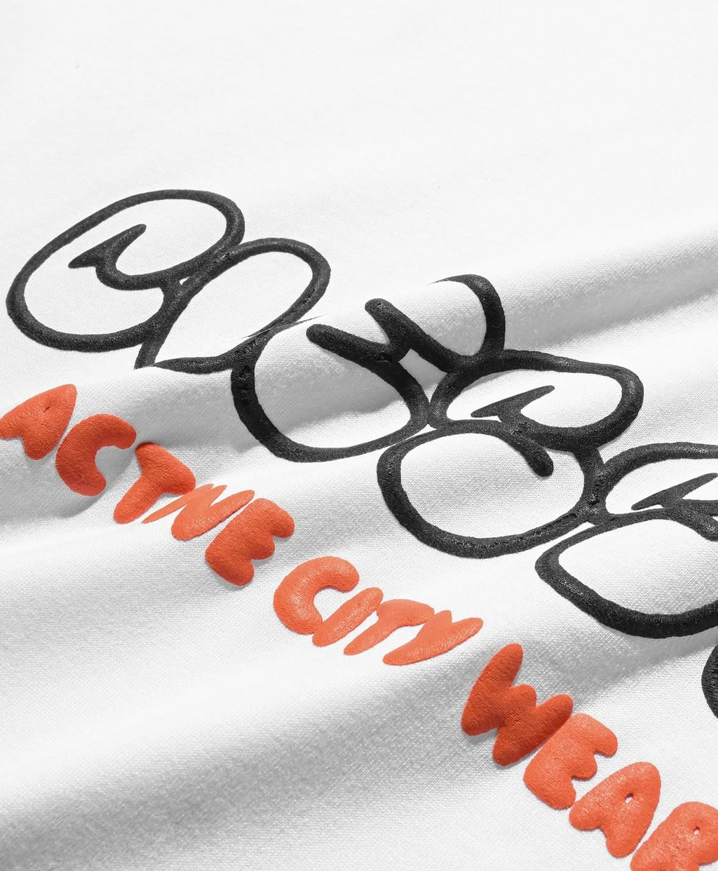 CLESSTE BUBBLE LOGO PRINT MASSIVE T-SHIRT WITH DRAWSTRINGS