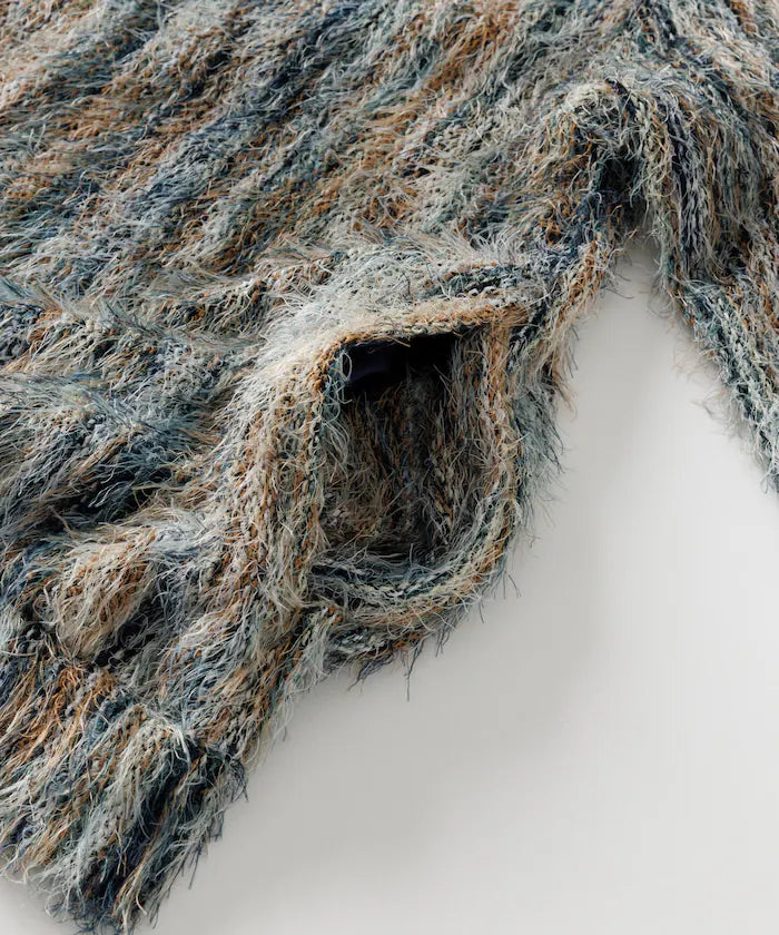 FREAK'S STORE
Relaxed Fit Knit Multi-Striped Cardigan
