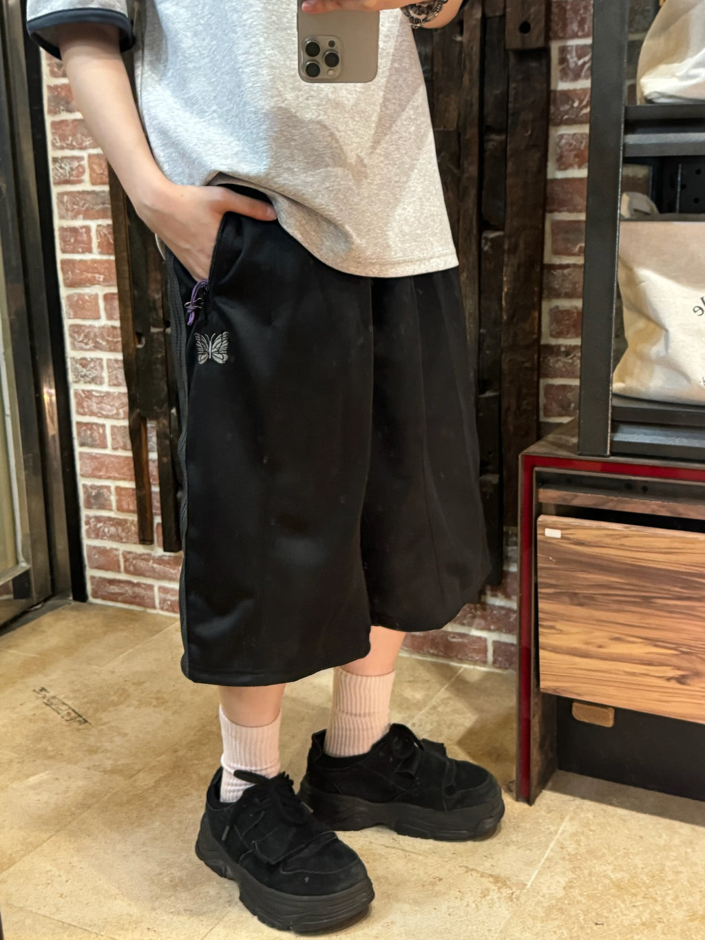 Needles 26ss
別注 Track Short - Poly Smooth