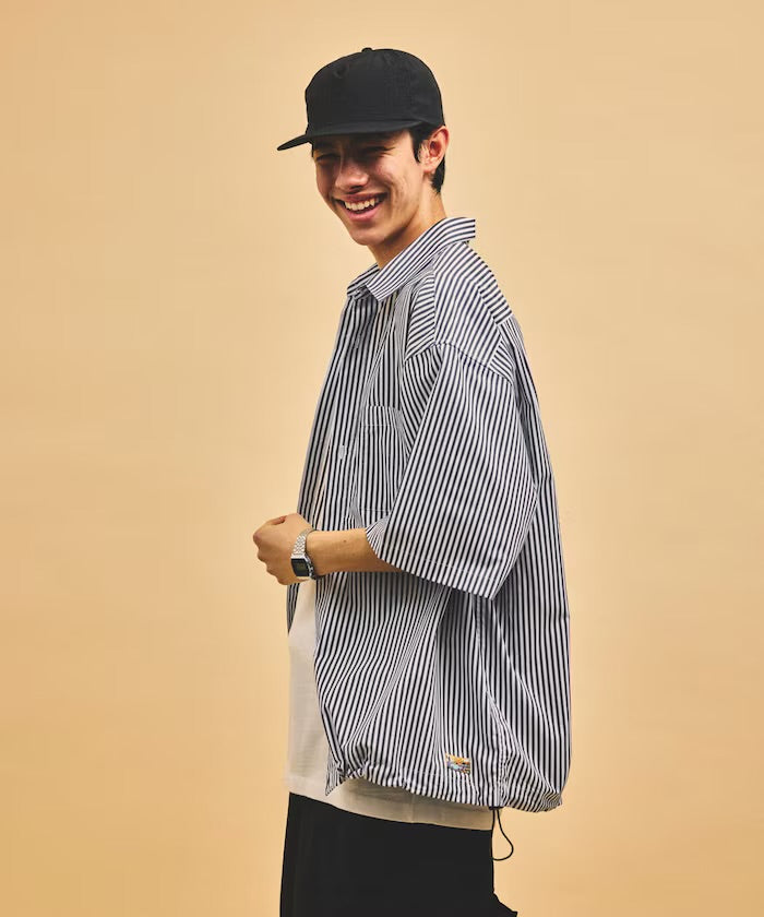【FREAK'S STORE for BEACH & FES】 Typewriter Spindle Regular Collar S/S Shirt