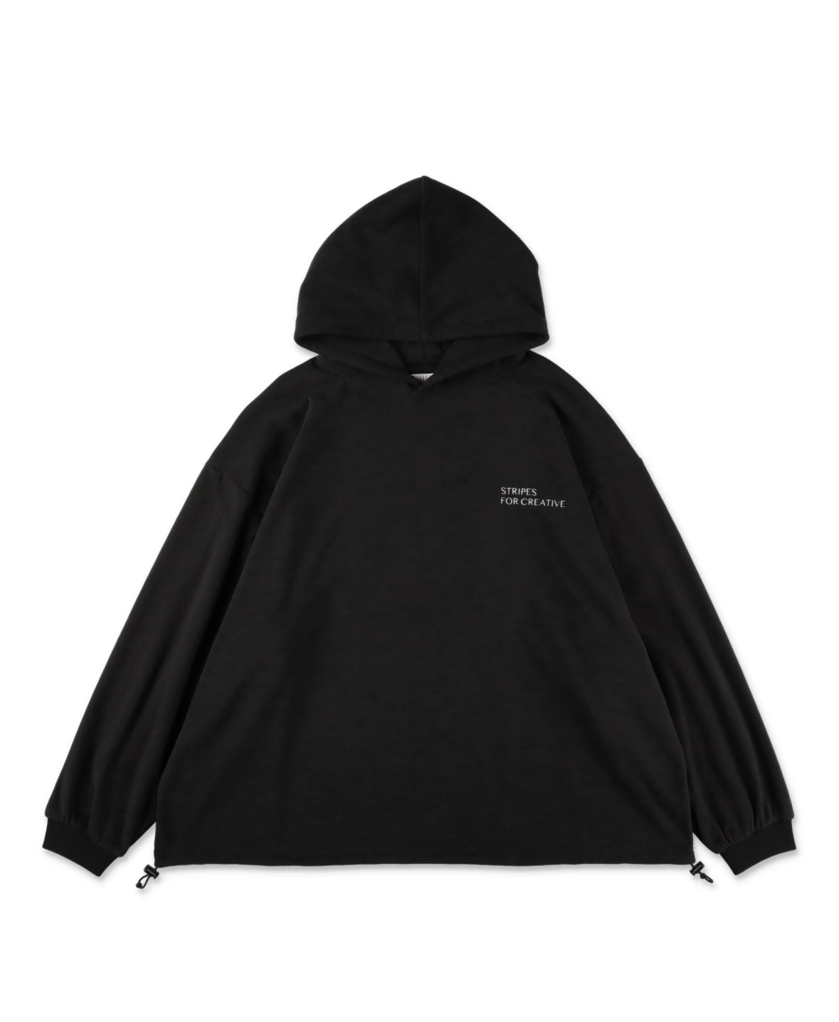 S.F.C FLEECE SUPER BIG HOODY LS TEE W/DRAWSTRINGS
