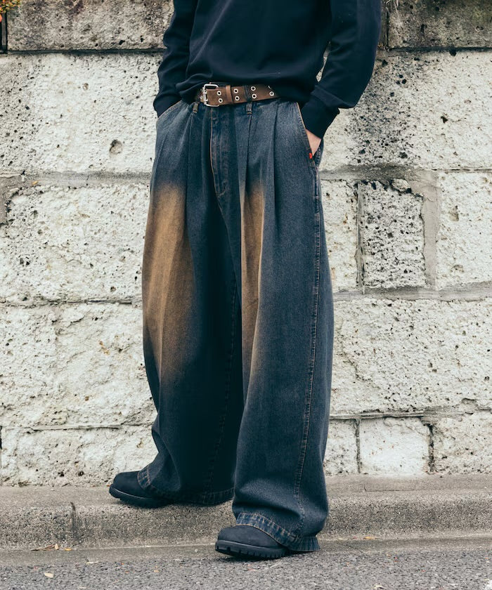 RED KAP
別注 SMU PT-38 2TUCK BAGGY WIDE DENIM PANTS