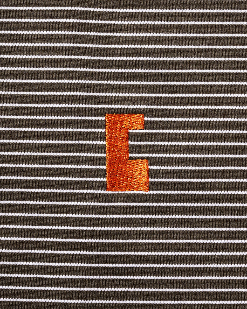 CLESSTE
”C“STRIPED MASSIVE T-SHIRT WITH DRAWSTRINGS