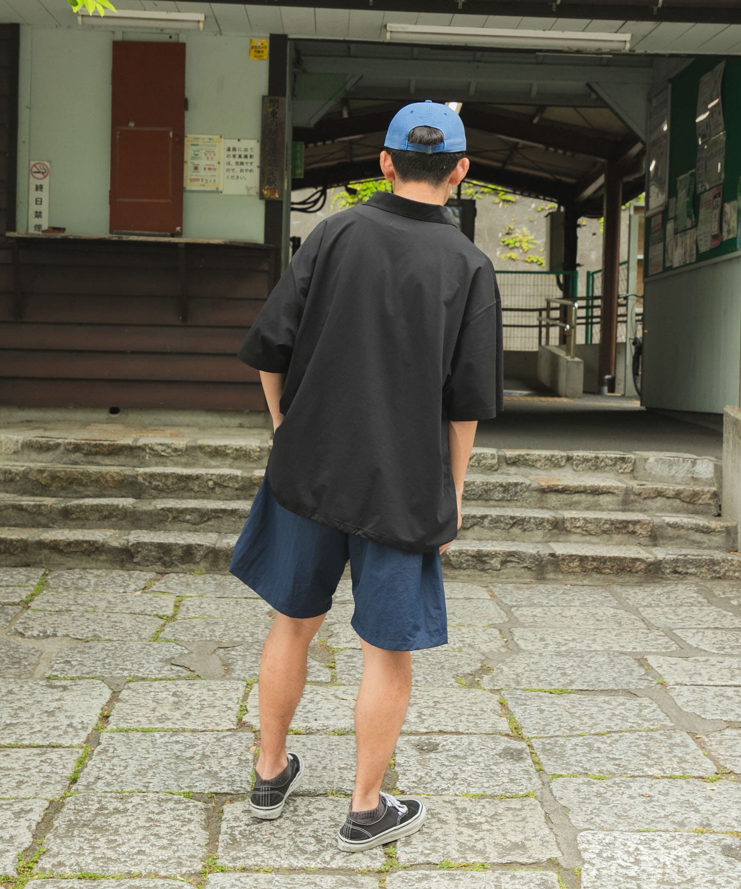 Wide Dad　GRAPHIC SHORTS WITH HATCH