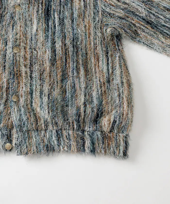FREAK'S STORE
Relaxed Fit Knit Multi-Striped Cardigan