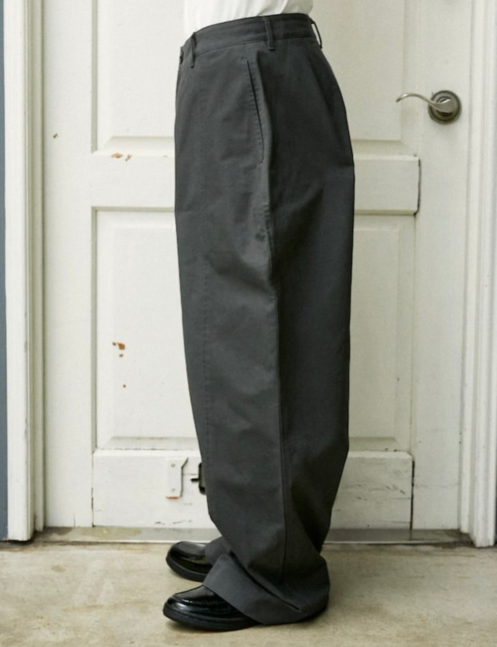 PUBLUX
Over Wide Curve Pants[Limited products]