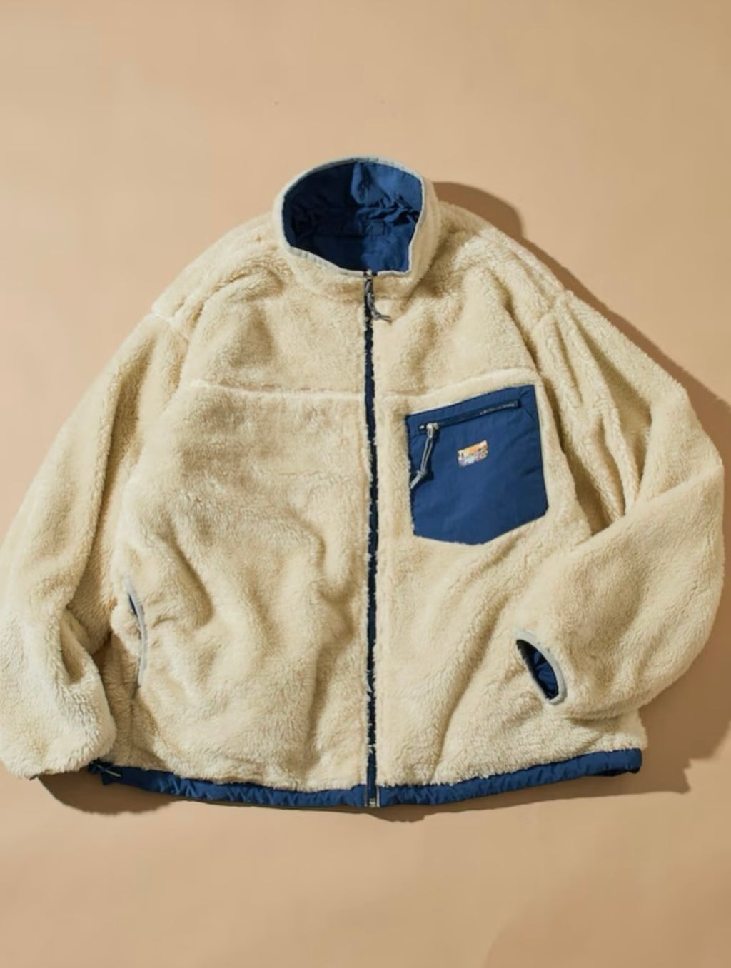 FREAK'S STORE
Relaxed fit reversible nylon fleece Jacket with a single logo